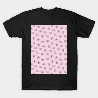 Retro Heather Rainbow Pattern T-Shirt